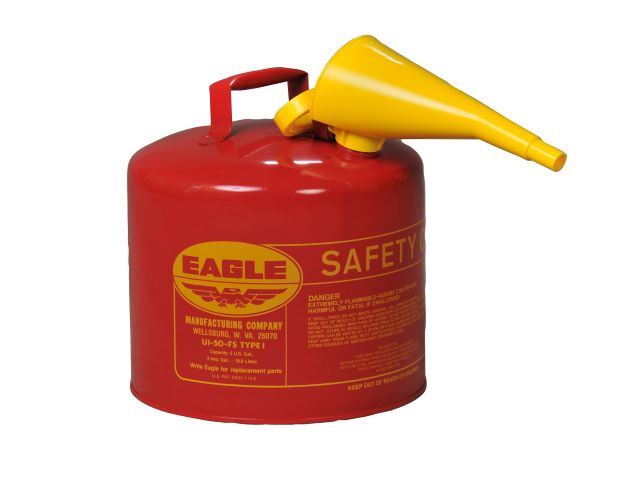 Type I Steel Safety Can for Flammables, 5 Gallon
